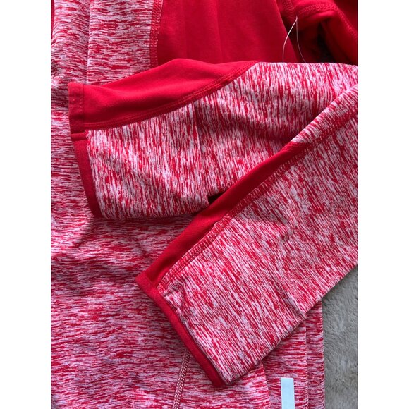 Zella Womens Red Blaze Slim Fit Performance 1/4 Zip Pullover Activewear Top XL - Picture 9 of 10